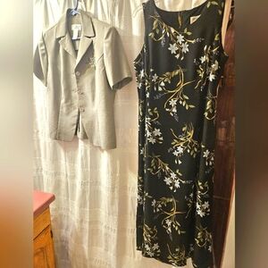 Vintage Sleeveless Dress w/Jacket By Studio I